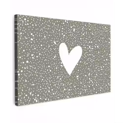 Hart - Design - Liefde Tuinposter op houten frame 2 cm dik klein -3d