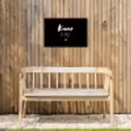 Thuis - Quotes - Knus plekje - Tekst Tuinposter op houten frame 2 cm dik klein -sfeer4