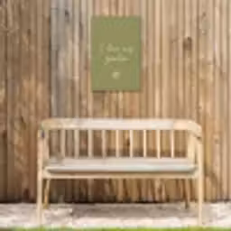 I Love My Garden Tuinposter op houten frame 2 cm dik klein -sfeer4