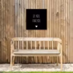 Ik hou van jou - Spreuken - Quotes Tuinposter op houten frame 2 cm dik klein -sfeer4