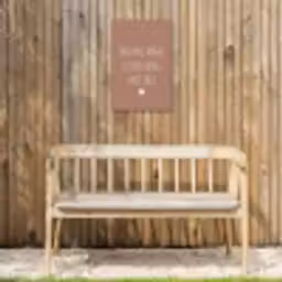 Doe mij maar levenslang met jou - Quotes - Spreuken Tuinposter op houten frame 2 cm dik klein -sfeer4