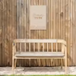 Mama's Tuin met bloemen Tuinposter op houten frame 2 cm dik klein -sfeer4