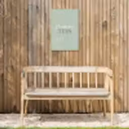 Mama's Tuin met Vlinder Tuinposter op houten frame 2 cm dik klein -sfeer4