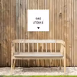 Ons stekkie - Spreuken - Quotes Tuinposter op houten frame 2 cm dik klein -sfeer4