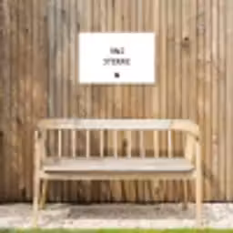 Ons stekkie - Quotes - Spreuken Tuinposter op houten frame 2 cm dik klein -sfeer4