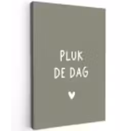 plukdedag-groen Tuinposter op houten frame 2 cm dik klein -3d