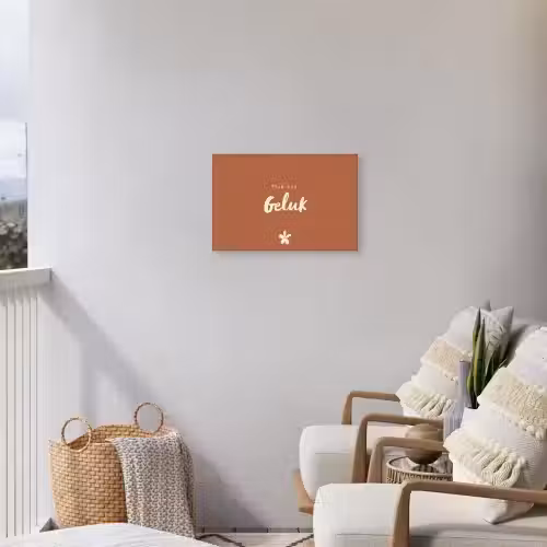 Pluk het Geluk Tuinposter op houten frame 2 cm dik klein -sfeer1
