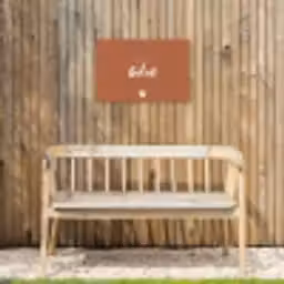 Pluk het Geluk Tuinposter op houten frame 2 cm dik klein -sfeer4