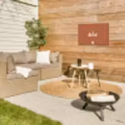 Pluk het Geluk Tuinposter op houten frame 2 cm dik klein -sfeer2