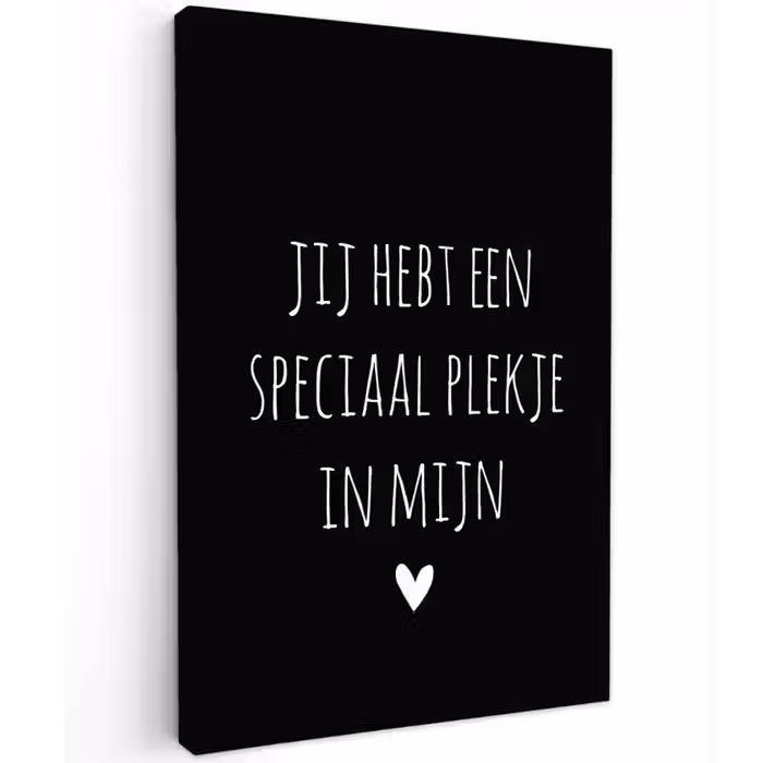 Spreuken - Een speciaal plekje in mijn hart - Quotes Tuinposter op houten frame 2 cm dik klein -3d