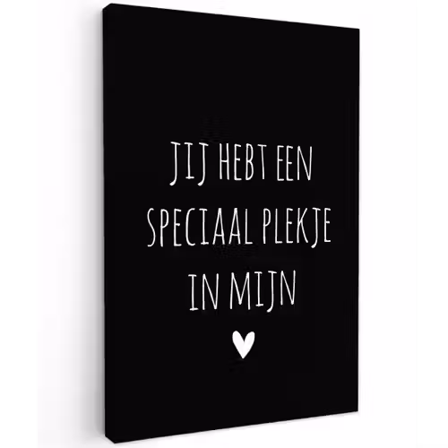 Spreuken - Een speciaal plekje in mijn hart - Quotes Tuinposter op houten frame 2 cm dik klein -3d