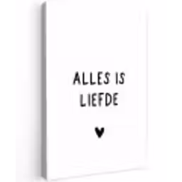 Spreuken - Alles is liefde - Quotes - Bløf Tuinposter op houten frame 2 cm dik klein -3d