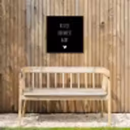 Spreuken - Huisje boompje baby - Quotes Tuinposter op houten frame 2 cm dik klein -sfeer4