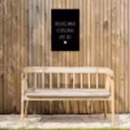 Spreuken - Doe mij maar levenslang met jou - Quotes Tuinposter op houten frame 2 cm dik klein -sfeer4