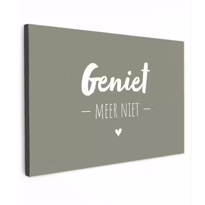 Spreuken - Geniet meer niet - Zomer - Tekst - Genieten Tuinposter op houten frame 2 cm dik klein -3d
