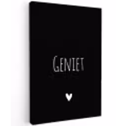 Spreuken - Geniet - Quotes Tuinposter op houten frame 2 cm dik klein -3d