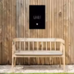 Spreuken - Geniet - Quotes Tuinposter op houten frame 2 cm dik klein -sfeer4