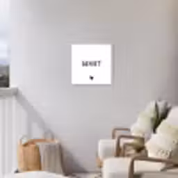 Spreuken - Geniet - Quotes Tuinposter op houten frame 2 cm dik klein -sfeer1