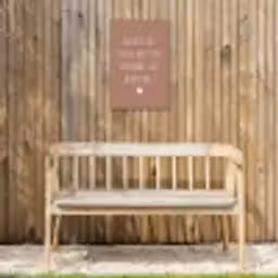 Spreuken - Geluk is het enige wat zich verdubbelt - Quotes Tuinposter op houten frame 2 cm dik klein -sfeer4