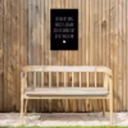 Spreuken - Ik heb het nog nooit gedaan dus - Quotes Tuinposter op houten frame 2 cm dik klein -sfeer4