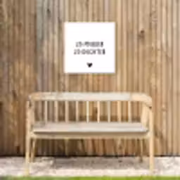 Spreuken - Zo moeder zo dochter - Quotes - Mama - Dochter Tuinposter op houten frame 2 cm dik klein -sfeer4