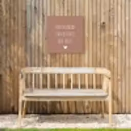 Spreuken - Liefde maakt van een huis een thuis - Quotes Tuinposter op houten frame 2 cm dik klein -sfeer4