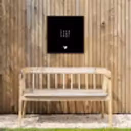 Spreuken - Lief - Quotes Tuinposter op houten frame 2 cm dik klein -sfeer4