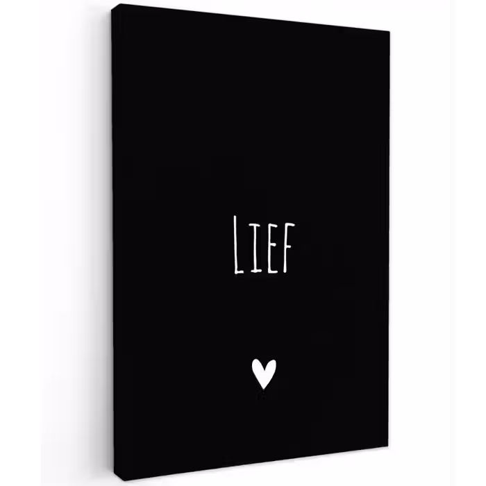 Spreuken - Lief - Quotes Tuinposter op houten frame 2 cm dik klein -3d