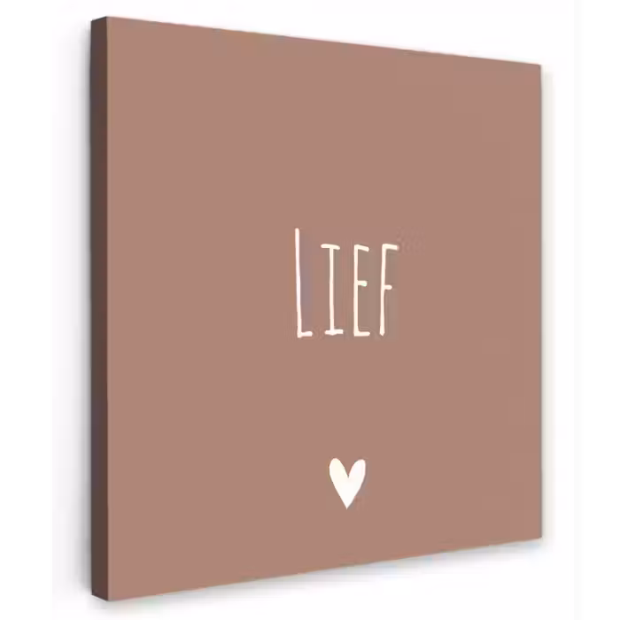 Spreuken - Lief - Quotes Tuinposter op houten frame 2 cm dik klein -3d