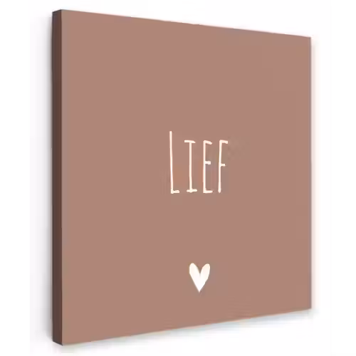 Spreuken - Lief - Quotes Tuinposter op houten frame 2 cm dik klein -3d