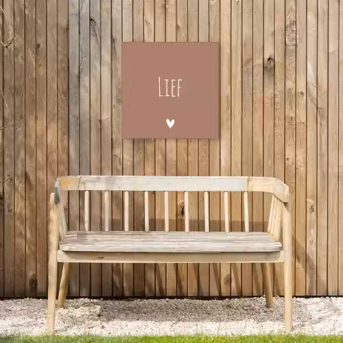 Spreuken - Lief - Quotes Tuinposter op houten frame 2 cm dik klein -sfeer4