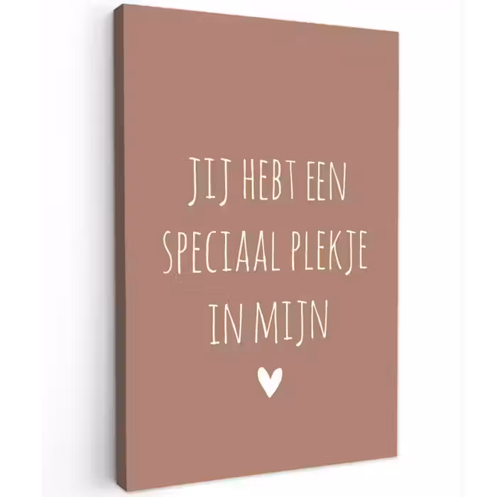 Spreuken - Quotes- Een speciaal plekje in mijn hart Tuinposter op houten frame 2 cm dik klein -3d
