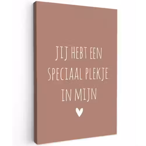 Spreuken - Quotes- Een speciaal plekje in mijn hart Tuinposter op houten frame 2 cm dik klein -3d