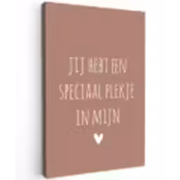 Spreuken - Quotes- Een speciaal plekje in mijn hart Tuinposter op houten frame 2 cm dik klein -3d