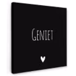 Spreuken - Quotes - Geniet Tuinposter op houten frame 2 cm dik klein -3d
