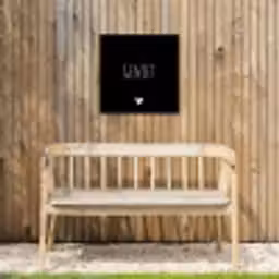 Spreuken - Quotes - Geniet Tuinposter op houten frame 2 cm dik klein -sfeer4