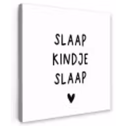 Spreuken - Quotes - Slaap kindje slaap Tuinposter op houten frame 2 cm dik klein -3d