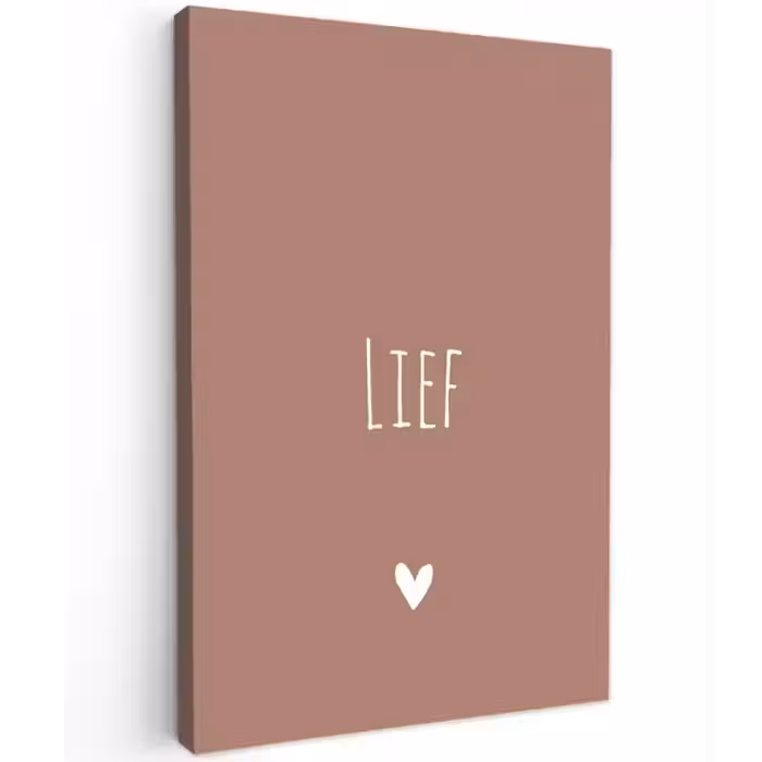 Spreuken - Quotes - Lief Tuinposter op houten frame 2 cm dik klein -3d