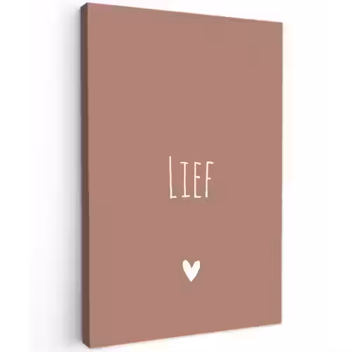 Spreuken - Quotes - Lief Tuinposter op houten frame 2 cm dik klein -3d