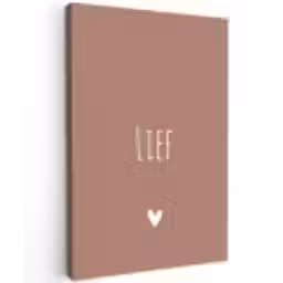 Spreuken - Quotes - Lief Tuinposter op houten frame 2 cm dik klein -3d