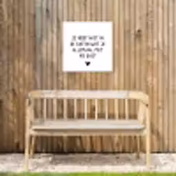 Spreuken - Quotes - Wat je allemaal met me doet Tuinposter op houten frame 2 cm dik klein -sfeer4