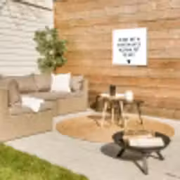 Spreuken - Quotes - Wat je allemaal met me doet Tuinposter op houten frame 2 cm dik klein -sfeer2