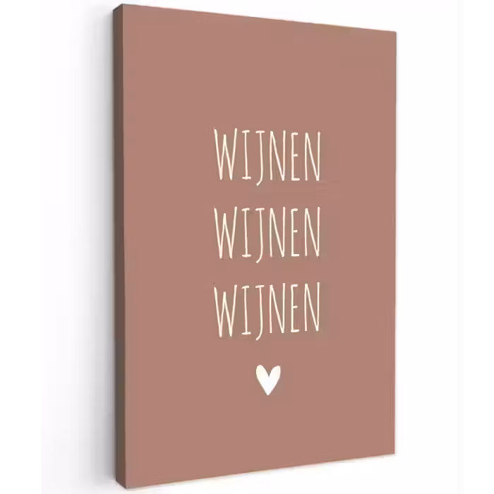 Spreuken - Quotes - Wijnen wijnen wijnen Tuinposter op houten frame 2 cm dik klein -3d