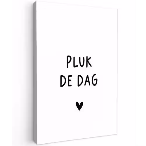 Spreuken - Pluk de dag - Quotes - Carpe diem Tuinposter op houten frame 2 cm dik klein -3d