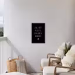 Spreuken - Zing vecht huil bid lach werk en bewonder - Quotes - Ramses Shaffy Tuinposter op houten frame 2 cm dik klein -sfeer1