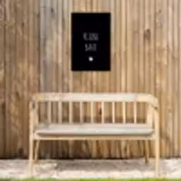 Spreuken - Kleine baas - Quotes Tuinposter op houten frame 2 cm dik klein -sfeer4
