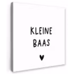 Spreuken - Kleine baas - Quotes Tuinposter op houten frame 2 cm dik klein -3d