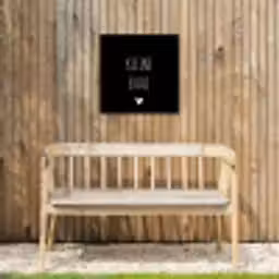 Spreuken - Kleine baas - Quotes Tuinposter op houten frame 2 cm dik klein -sfeer4