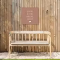 Spreuken - Je kust me je sust me - Maaike Ouboter - Quotes Tuinposter op houten frame 2 cm dik klein -sfeer4