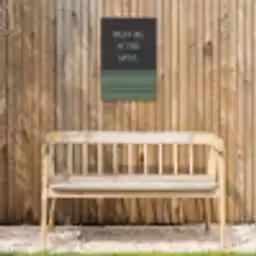 Quote - Groen - Grill - Zomer Tuinposter op houten frame 2 cm dik klein -sfeer4